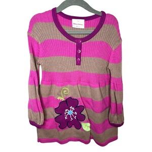 Hanna Andersson Striped Knit Sweater Dress – Size 110 (5Y) – EUC